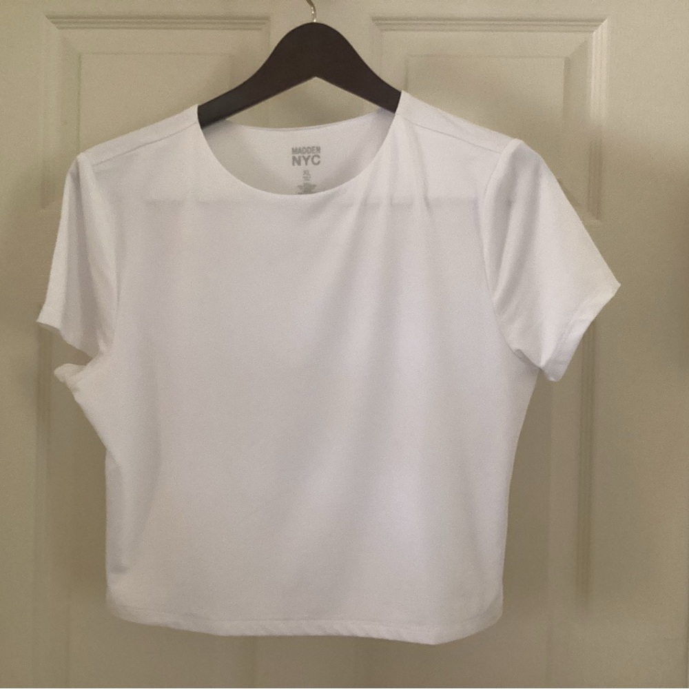 Madewell Classic White Short Sleeve cropped T-Shirt